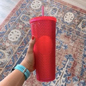 Pink Studded Starbucks Tumbler